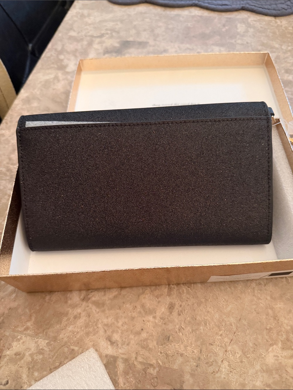 kate spade NWT Black Leather Wallet Wristlet with Gold Logo NIB - Picture 12 of 17